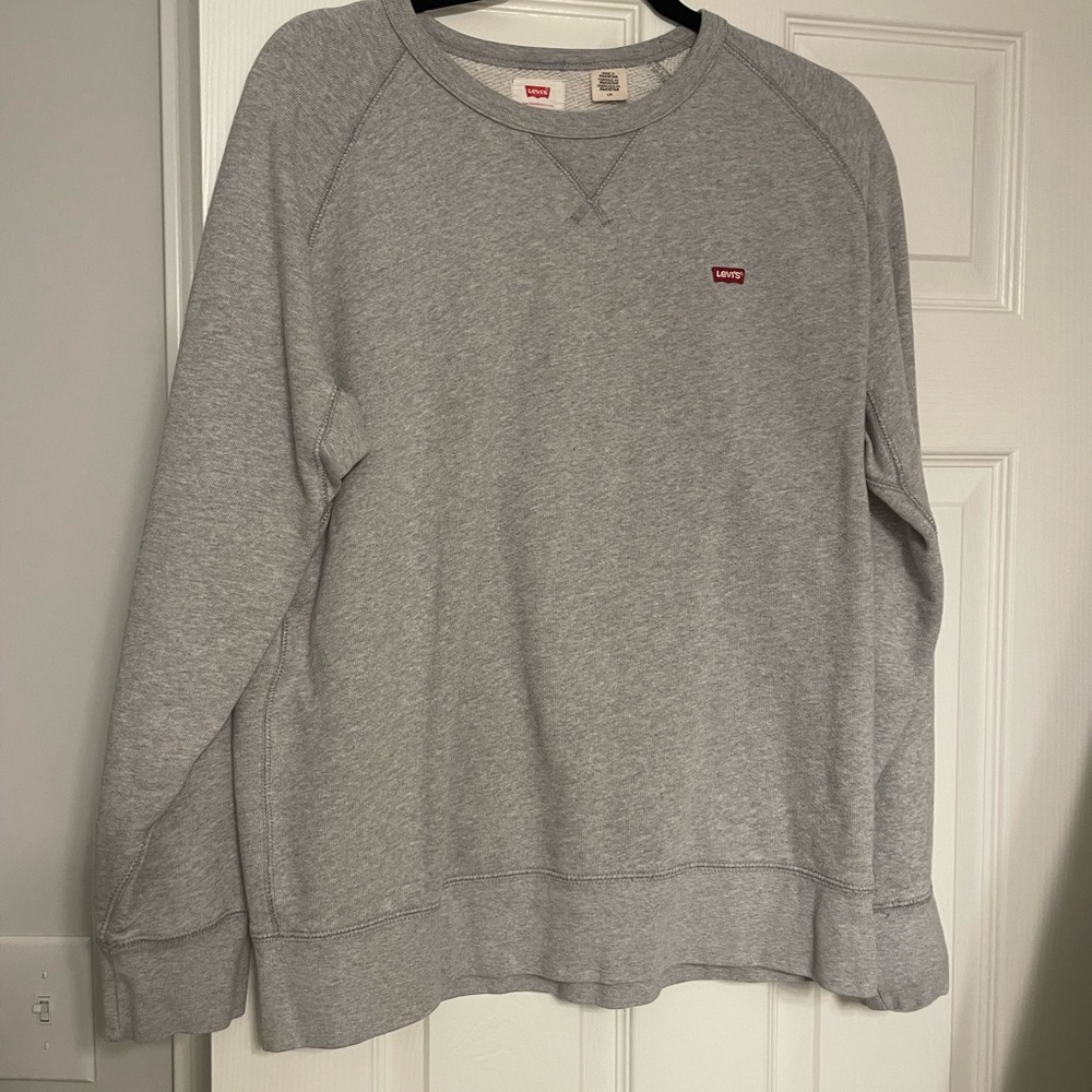 Levi's Classic Gray Crewneck Sweater